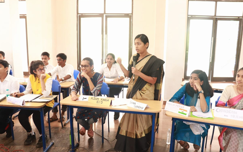 Mock Parliament by class 10 students