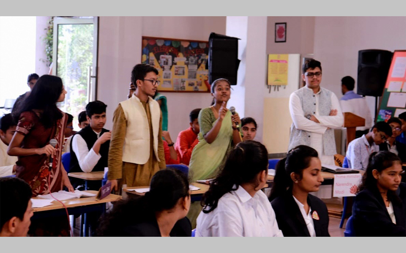 Mock Parliament by class 10 students