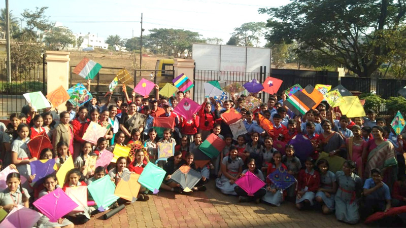 Kite flying on 14th January