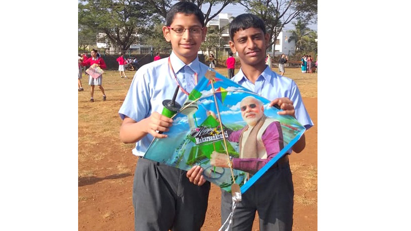 Kite flying on 14th January