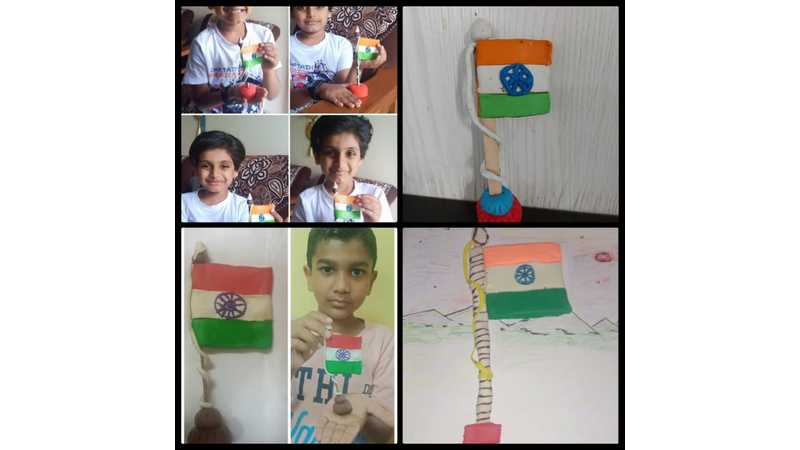 Clay Modelling Indian flag