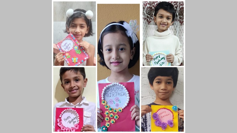 Activity on creating Birthday Greeting Card