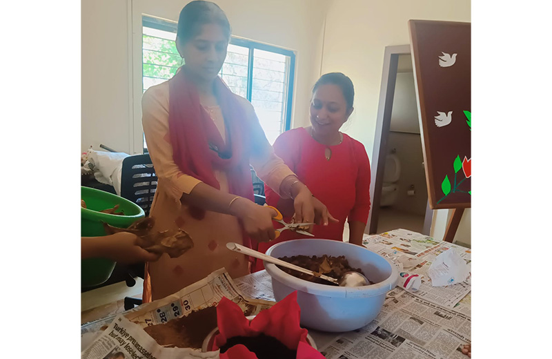 KLES' International School’s 7th June Planted Saplings