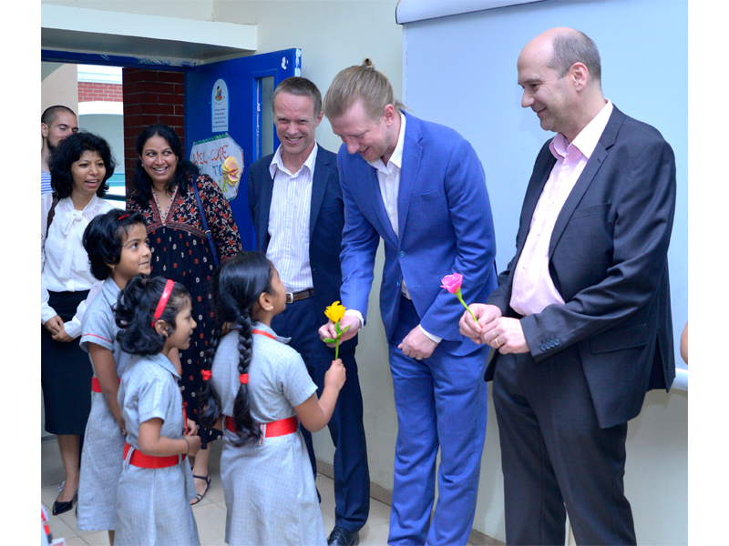 German Dignitaries visit KLES' International School, Belagavi