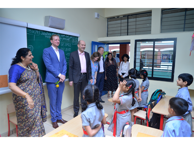 German Dignitaries visit KLES' International School, Belagavi