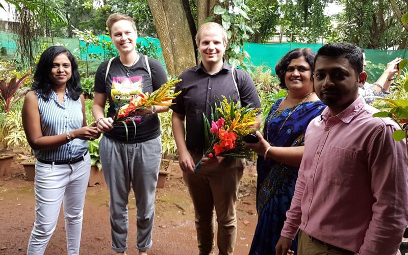 Visit to lingraj College by german Group