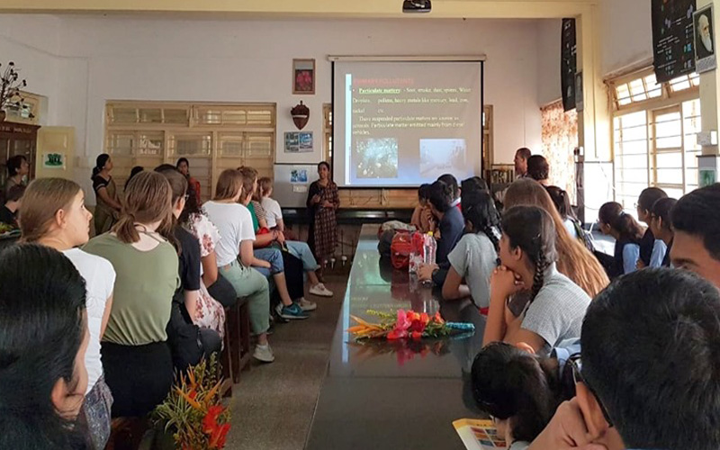 Visit to lingraj College by german Group