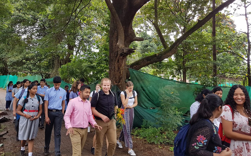 Visit to lingraj College by german Group