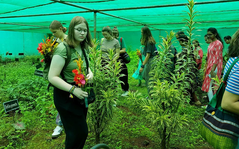 Visit to lingraj College by german Group