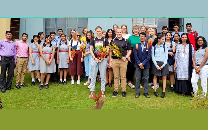 Visit to lingraj College by german Group