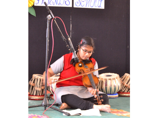 Special assembly by the high school students for the JEM guests